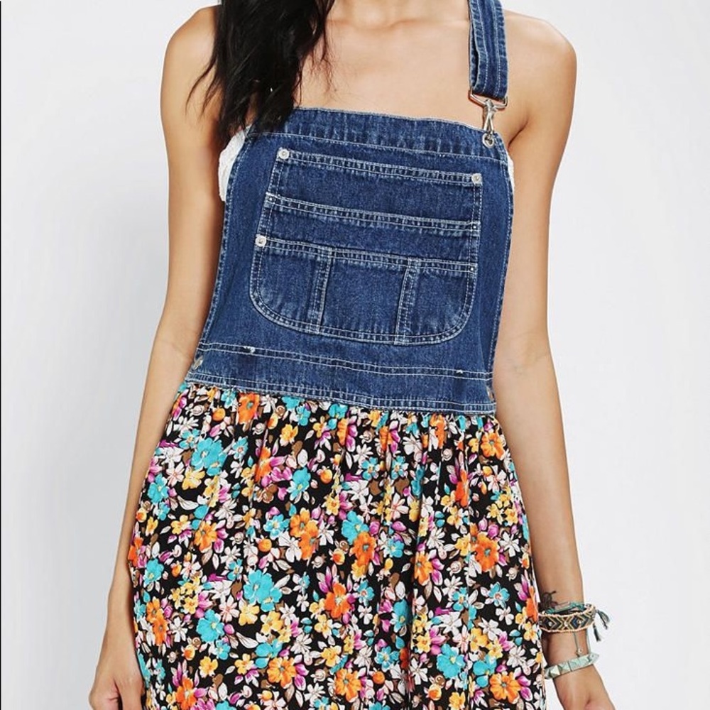 Urban Renewal Overall Floral Dress